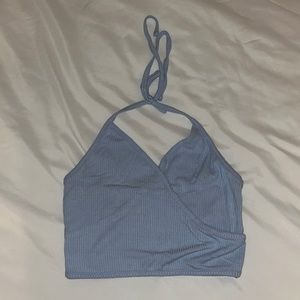 GARAGE light blue halter top - size S/P